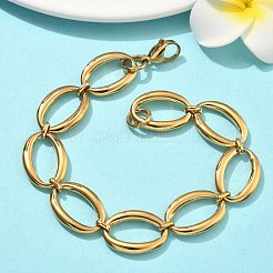 304 Stainless Steel Link Chain Bracelets for Women&nbsp;BJEW-B169-04B-G