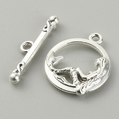 Tibetan Style Alloy Toggle Clasps&nbsp;FIND-CJC0017-21B-AS