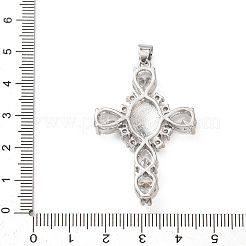 Rack Plating Brass Micro Pave Colorful Cubic Zirconia Pendants&nbsp;ZIRC-I059-15P-06