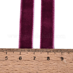 シングルフェイスベルベットリボン  赤ミディアム紫  3/8インチ（9.5~10mm）  約50ヤード/ロール（45.72メートル/ロール）&nbsp;SRIB-TAC0007-01A-02
