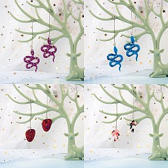 DIY Snake & Leaf Drop Earring Making Kit&nbsp;DIY-SZ0007-59
