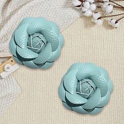 Flower Imitation Leather Shoe Decoration&nbsp;AJEW-WH20020-341E