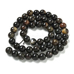 天然金雲母ビーズ連売り  ラウンド  8mm  穴：1.2mm  約51個/連  15.87''（40.3センチメートル）&nbsp;G-P546-A01-03