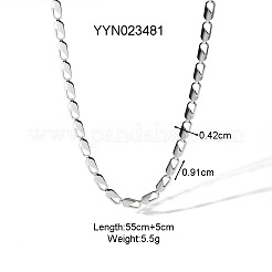 Stylish 304 Stainless Steel Can Tab Chain Necklaces&nbsp;VU2400-2