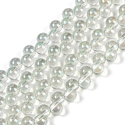 電気メッキガラスビーズセット  パール光沢メッキ  電球  ミックスカラー  5mm  穴：1mm  約98個/連  15.35''（39センチメートル）&nbsp;GLAA-Q105-01