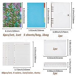 Plastic Binder Index Divider Sheets Set&nbsp;AJEW-FH0005-56
