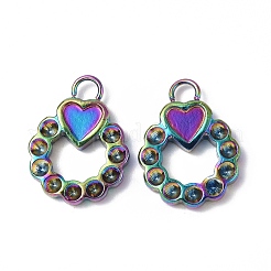Ion Plating(IP) 304 Stainless Steel Pendant Cabochon & Rhinestone Settings&nbsp;STAS-C066-05M
