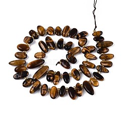 Natural Tiger Eye Beads Strands&nbsp;G-Z091-A21
