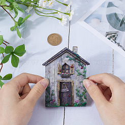 Wood Fairy Door for Garden Yard Tree Decoration&nbsp;AJEW-WH20002-58A