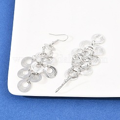 Brass Dangle Earrings&nbsp;EJEW-B157-02D-P