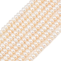Natural Cultured Freshwater Pearl Beads Strands&nbsp;PA-CBAFEE8-17H