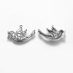 Tibetan Style Alloy Pendants&nbsp;X-TIBEP-GC128-AS-RS