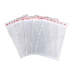 再封可能なプラスチック製包装袋  トップシール  セルフシールバッグ  長方形  透明  12x8cm  片側の厚さ：2ミル（0.05mm）&nbsp;OPP-Q002-8x12cm
