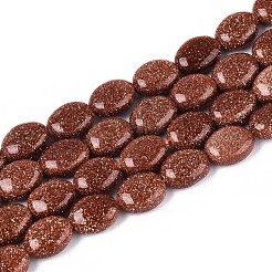 Synthetic Goldstone Beads Strands&nbsp;G-T142-22