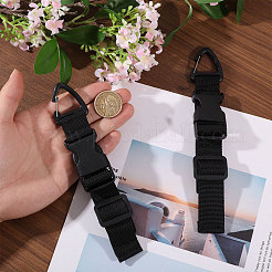 PPプラスチック収納結束ストラップ  フック付き  ブラック  203x24.5~31.5x13.5mm&nbsp;FIND-WH0816-220A