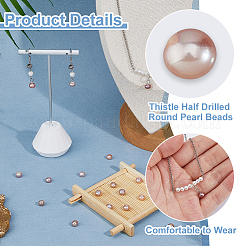 9 Pairs Natural Cultured Freshwater Pearl Beads&nbsp;PEAR-HS0001-15