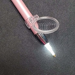 プラスチックフレームとポリスチレン拡大鏡  ダイヤモンドペインティング用拡大鏡ペンホルダー  透明  47x32mm&nbsp;PW-WGB5FEA-01