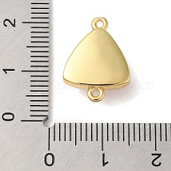 合成オパール コネクター チャーム  ラックメッキ真鍮三角リンク  ゴールドカラー  ライトスカイブルー  17.5x12.5x6mm  穴：1.4mm&nbsp;KK-S370-02G-03