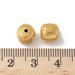 Matte Gold Color 925 Sterling Silver Beads&nbsp;STER-R014-12G