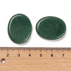 天然石グリーンアベンチュリンカボション  フラットオーバル  28x22~22.5x6mm&nbsp;G-C166-02G