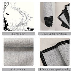 Rectangle with Halloween Themed Pattern Cotton Linen Cloth Table Mat&nbsp;AJEW-WH0196-008