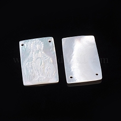 Natural White Shell Pendants&nbsp;SSHEL-D083-28
