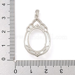 925 Sterling Silver Pendant Cabochon Settings&nbsp;STER-B005-24P