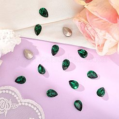 プレシオサ® マキシマ クリスタル ファンシーストーン  チェコクリスタル  435 16 301 バロック梨  デュラフォイル  エメラルド50730個  14x10mm&nbsp;Y-PRC-FE14-50730