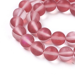 Synthetic Moonstone Beads Strands&nbsp;G-F142-6mm-07