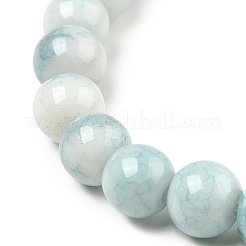 Glass Round Beaded Stretch Bracelet&nbsp;BJEW-TA00378-01