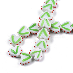 Opaque Handmade Bumpy Lampwork Beads Strands&nbsp;LAMP-T017-20-B03