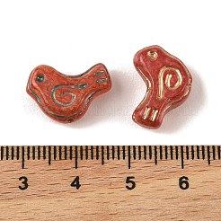 Baking Paint Glass Beads&nbsp;DGLA-G004-02F
