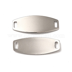 変色しない201ステンレススチールコネクタチャーム  カーブ楕円形のリンク  ステンレス鋼色  24x9.5x0.8mm  穴：3x1.5mm&nbsp;STAS-D244-20P