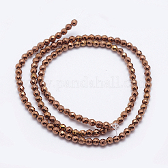 Non-magnetic Synthetic Hematite Beads Strands&nbsp;X-G-G092-3mm