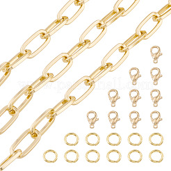 DIY Aluminium Paperclip Chains Bracelets/Necklaces Making Kit&nbsp;DIY-TA0012-91G