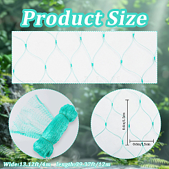 庭用のプラスチック製鳥よけネット  植物ネット  ターコイズ  12000x4000x1mm&nbsp;DIY-WH20010-24