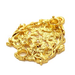 Rack Plating Alloy Pendant Cabochon Settings&nbsp;FIND-C063-11G