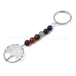 Opalite Chips Chakra Keychain&nbsp;G-N0326-004H