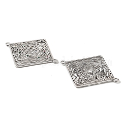 Brass Micro Pave Colorful Cubic Zirconia Hollow Connector Charms&nbsp;KK-K351-58A-P