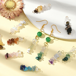 DIYジュエリー作成キット  宝石チップビーズペンダントやコネクターチャームを含む  28~35.5mm  10個/袋  2袋/スタイル&nbsp;DIY-SC0031-05