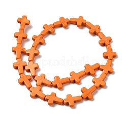 Synthetic Turquoise Dyed Beads Strands&nbsp;G-P507-06D
