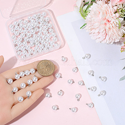 100Pcs ABS Plastic Pearl Pendants&nbsp;FIND-BM0001-39A-P