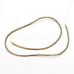 Electroplate Non-magnetic Synthetic Hematite Bead Strands&nbsp;G-F300-37B-08