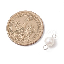 Natural Cultured Freshwater Pearl Two Sides Polished Connector Charms&nbsp;PALLOY-JF04041-02