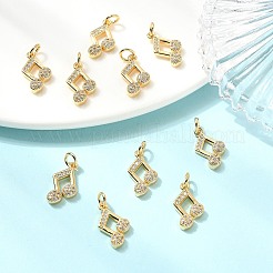 SHEGRACE Brass Clear Cubic Zirconia Charms&nbsp;XGRQ3P809-629G