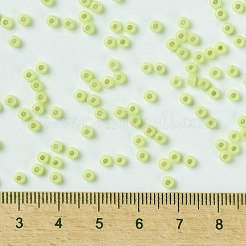 MIYUKIラウンドロカイユビーズ  日本製シードビーズ  （rr675)シルバーラインシャルトルーズオパール  8/0  3mm  穴：1mm  約422~455PCS /ボトル  10 G /ボトル&nbsp;SEED-JP0009-RR0675