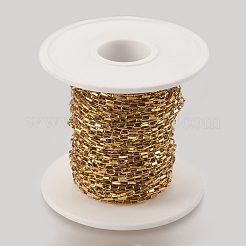 Ion Plating(IP) Handmade 304 Stainless Steel Box Chains&nbsp;STAS-P200-02G