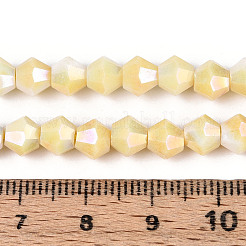 Anti-Tarnish Electroplate Bicone Glass Beads Strands&nbsp;EGLA-T021-6mm-16-05