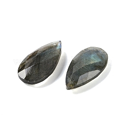 天然石ラブラドライトペンダント  多面カット  ティアドロップ  25x13x6mm  穴：1mm&nbsp;G-C140-05J