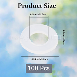 100Pcs Nylon Washers&nbsp;FIND-CN0002-17B